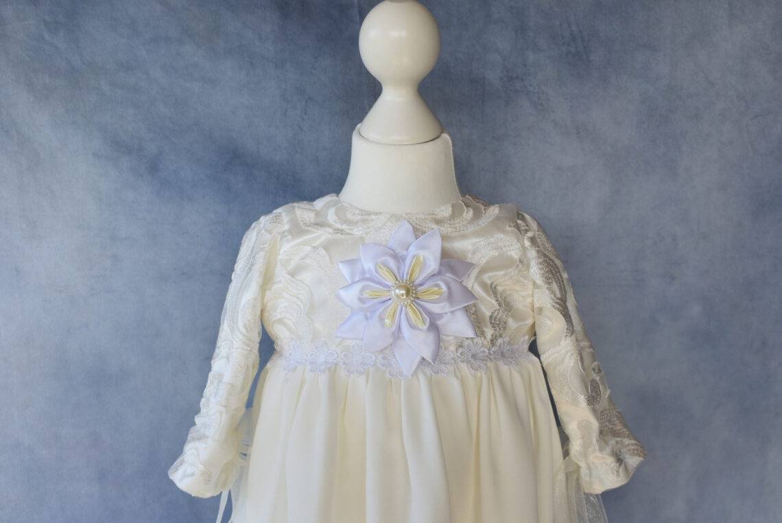Cream Silk Dress