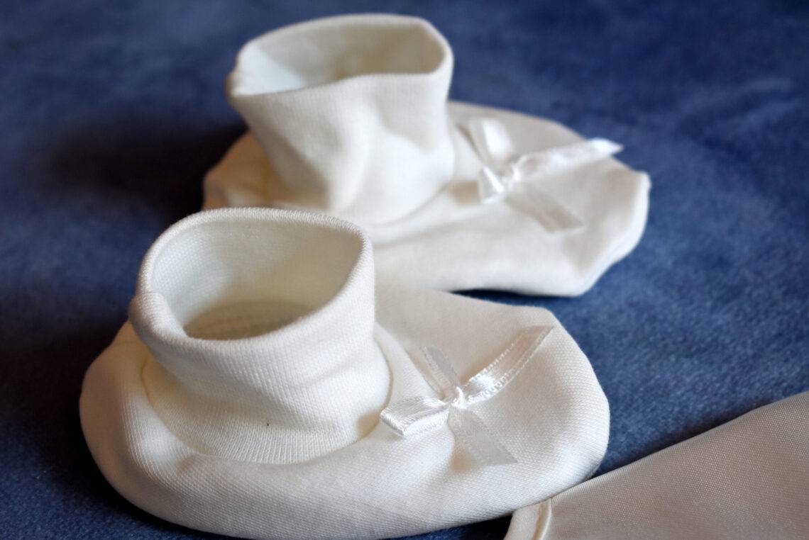 Christening Shoes Cream in Cotton